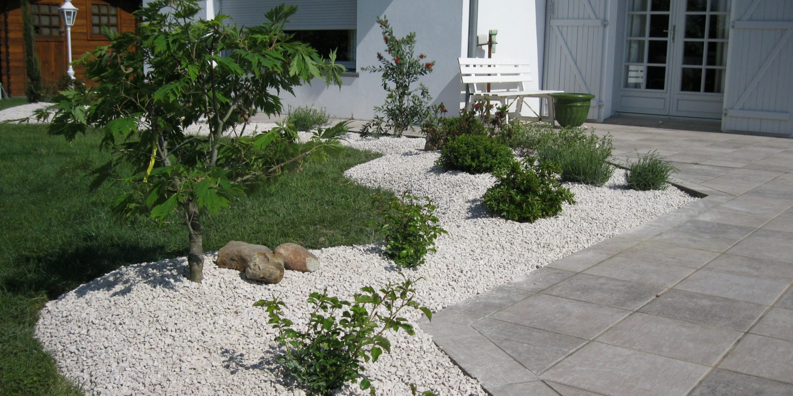 Massif bord de piscine